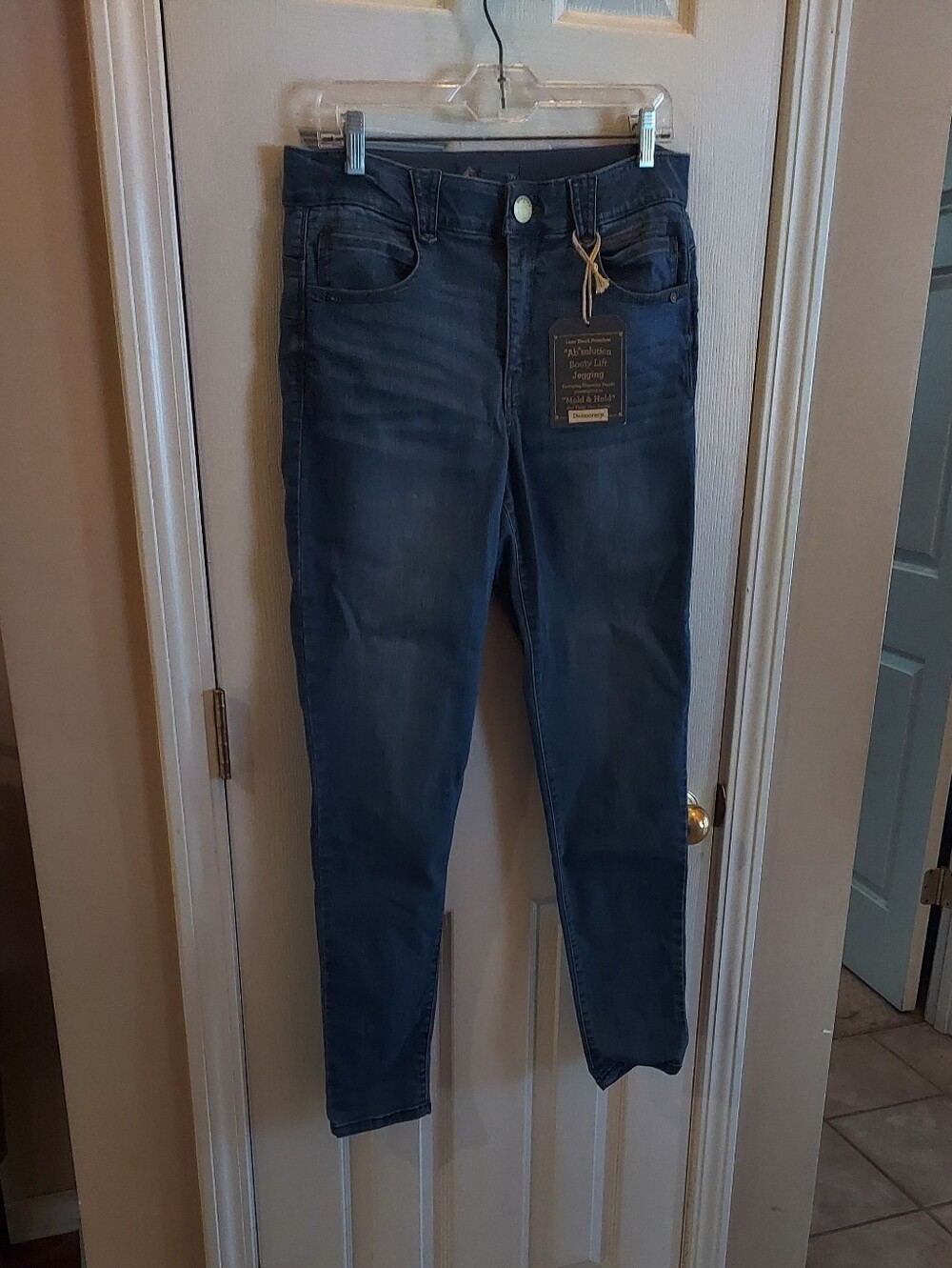 Democracy Ab Solution Medium Blue Stretch Jegging Jeans 12 Straight- LIKE NEW!